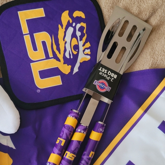 LSU Tigers 6-piece NWT barbecue set from WinCraft - Picture 6 of 11